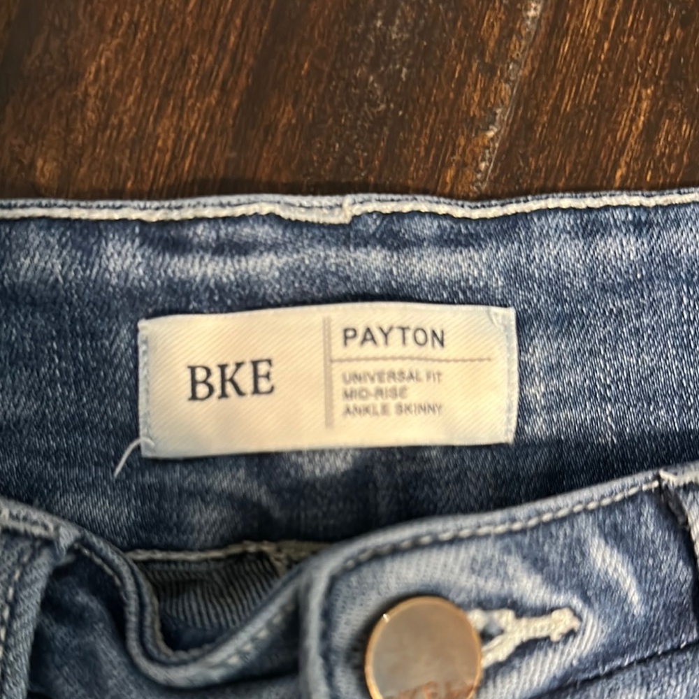 Distressed Blue Women's Jeans - Picture 2 of 3